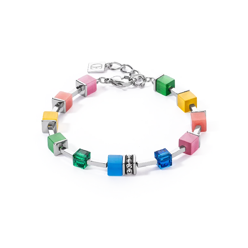 Elegant Rose Gold Jewelry For A Stylish Touch GeoCUBE® Iconic Pure Bracelet Rainbow