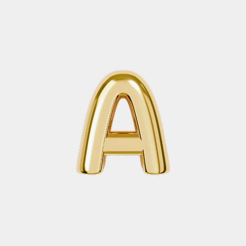 Timeless Elegance, Temporary Discounts – Act Fast Gold Bubble Letter Charms