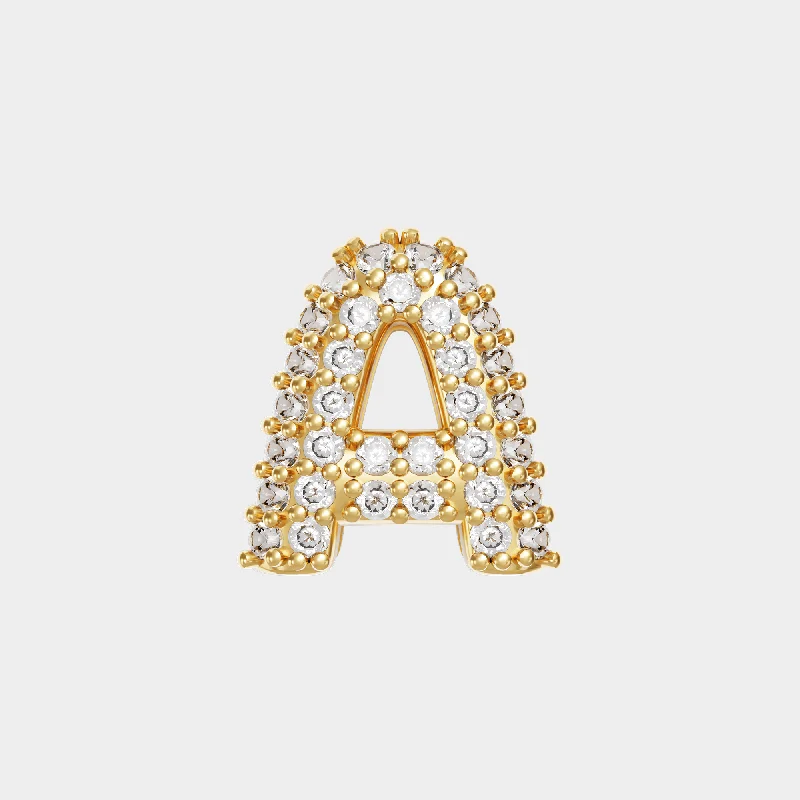 Shop Handcrafted Jewelry At Special Promotional Rates Gold Pave Bubble Letter Charms