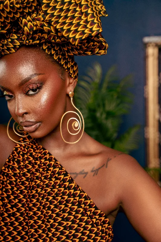 Bold And Beautiful Jewelry Now At Irresistible Prices GOLD Spiral Style Earrings