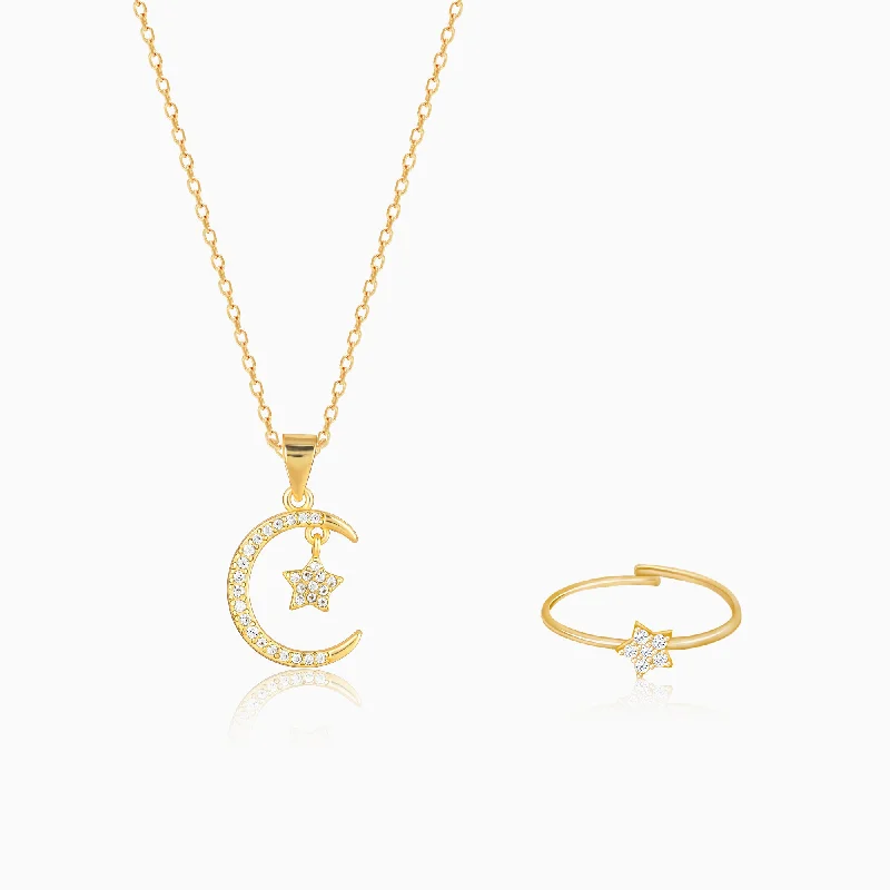 Flash Sale On Exquisite Jewelry – Don't Miss Out Golden Starry Affair Set