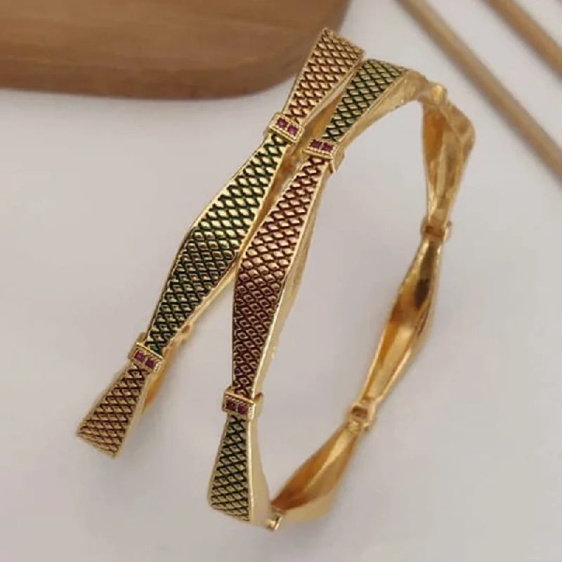 Affordable Glamour – Premium Jewelry For Less H K Fashion Gold Plated Bangle Set