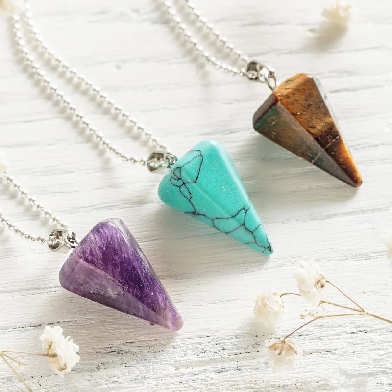 Limited-Stock Jewelry Sale – Shop Before It's Gone Hexagon Crystal Pendulum Necklace Limited-Stock Jewelry Sale – Shop Before It's Gone Hexagon Crystal Pendulum Necklace