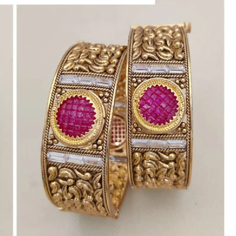 High-End Jewelry, Now More Affordable Than Ever Jewel Addiction Gold Plated Pota Stone Openable Bangles Set High-End Jewelry, Now More Affordable Than Ever Jewel Addiction Gold Plated Pota Stone Openable Bangles Set