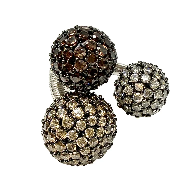 Shop Signature Jewelry Styles At Exclusive Prices Judith Ripka Three Ball CZ Ring