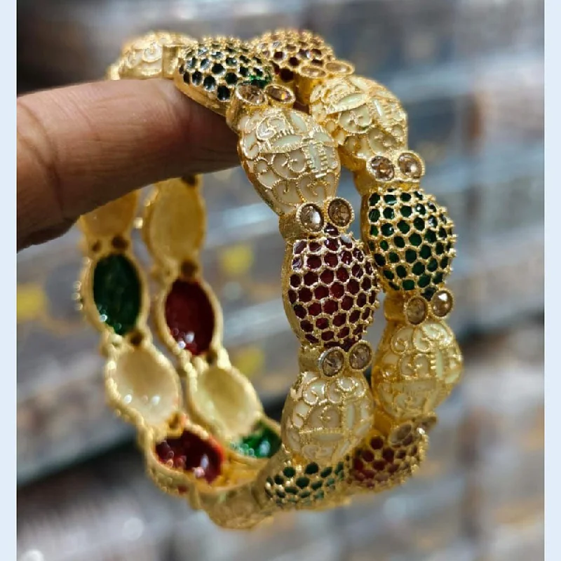 Your Perfect Accessory Now At The Best Price Kavita Art Gold Plated Meenakari Bangles Set Your Perfect Accessory Now At The Best Price Kavita Art Gold Plated Meenakari Bangles Set