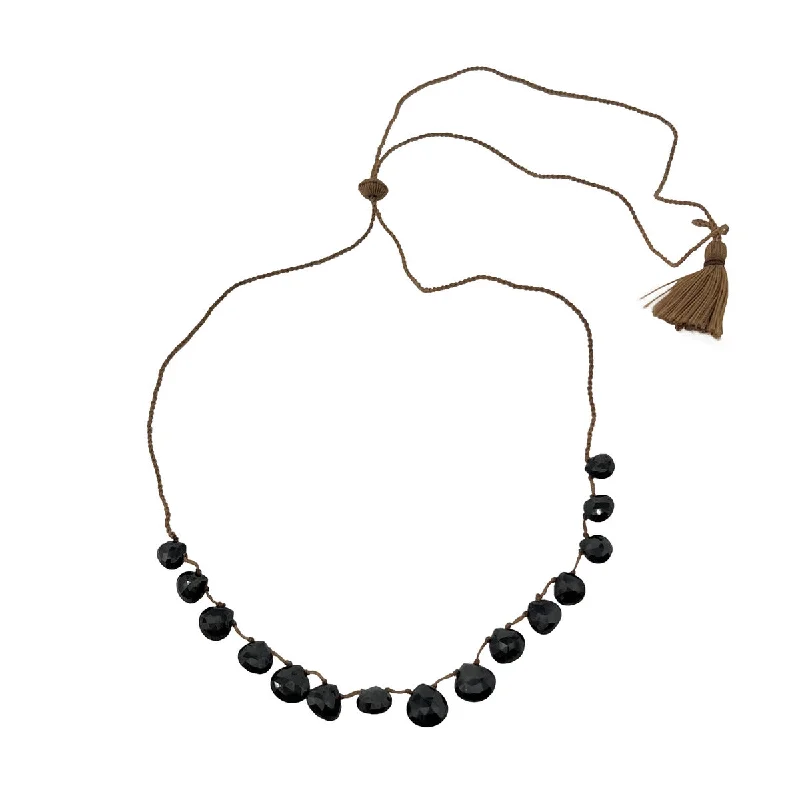 Trending Jewelry Now Available At Exclusive Prices Lena Skadegard Black Spinel Petal  Necklace