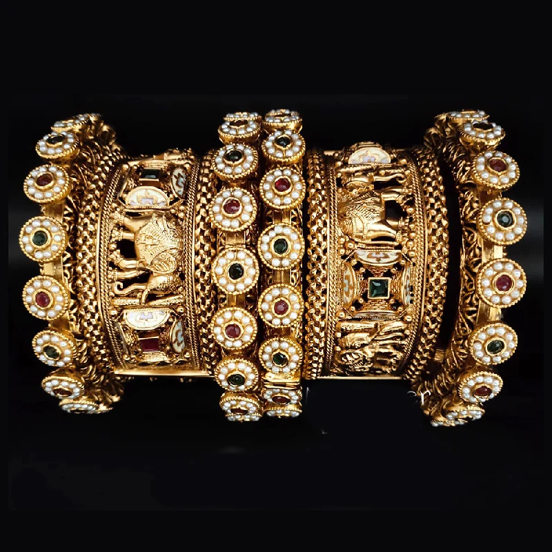 Make Your Outfit Shine With Discounted Jewelry Lucentarts Jewellery Copper Openable Bangles Set Make Your Outfit Shine With Discounted Jewelry Lucentarts Jewellery Copper Openable Bangles Set