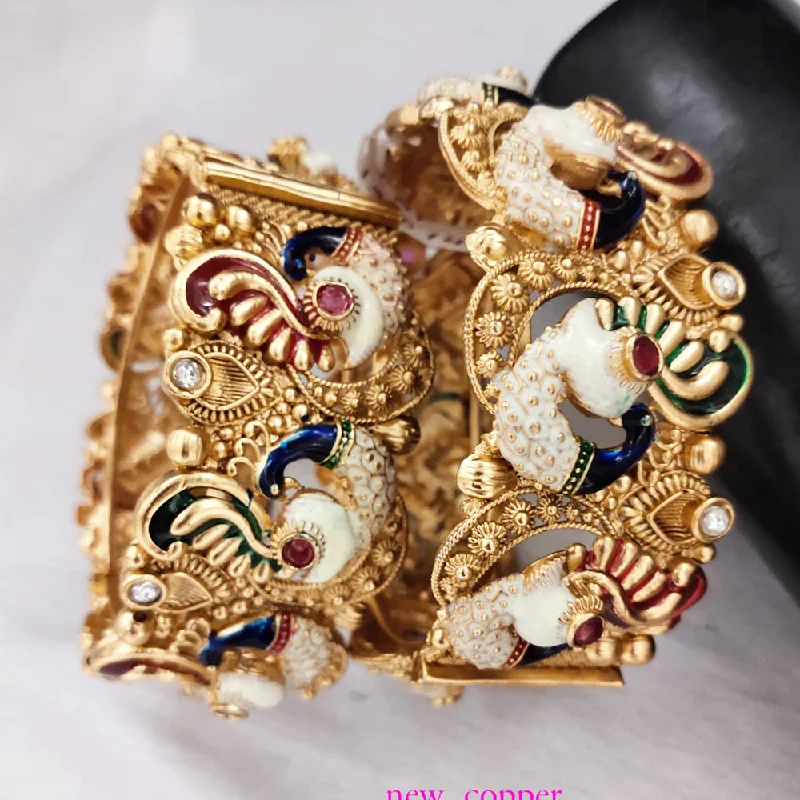 Elegant Jewelry, Exclusive Prices – Shop Now Lucentarts Jewellery Gold Plated Meenakari Bangles Set Elegant Jewelry, Exclusive Prices – Shop Now Lucentarts Jewellery Gold Plated Meenakari Bangles Set