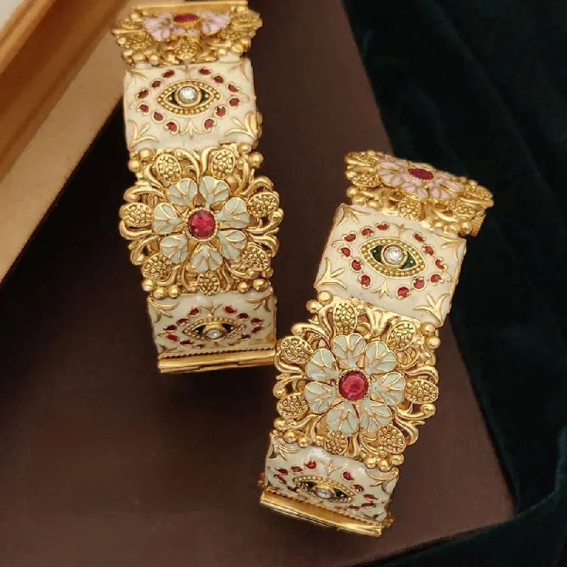 Exclusive Jewelry Discounts – Shop Now For Savings Lucentarts Jewellery Gold Plated Meenakari Openable Bangles Set Exclusive Jewelry Discounts – Shop Now For Savings Lucentarts Jewellery Gold Plated Meenakari Openable Bangles Set