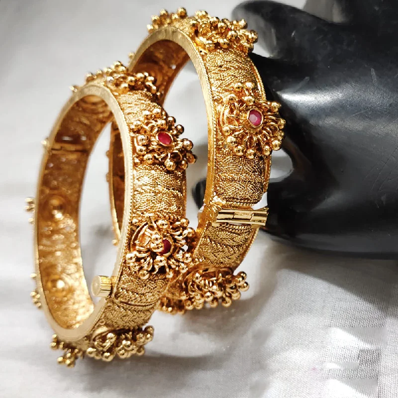 Shop Fine Jewelry With Exclusive Savings Lucentarts Jewellery Gold Plated Openable Pota Stone Bangles Set Shop Fine Jewelry With Exclusive Savings Lucentarts Jewellery Gold Plated Openable Pota Stone Bangles Set