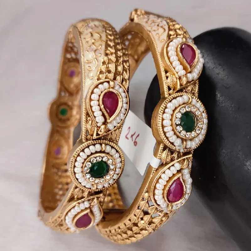 Personalized Jewelry Sale – Meaningful Gifts At Great Prices Lucentarts Jewellery Gold Plated Pota Stone Openable Bangles Set Personalized Jewelry Sale – Meaningful Gifts At Great Prices Lucentarts Jewellery Gold Plated Pota Stone Openable Bangles Set