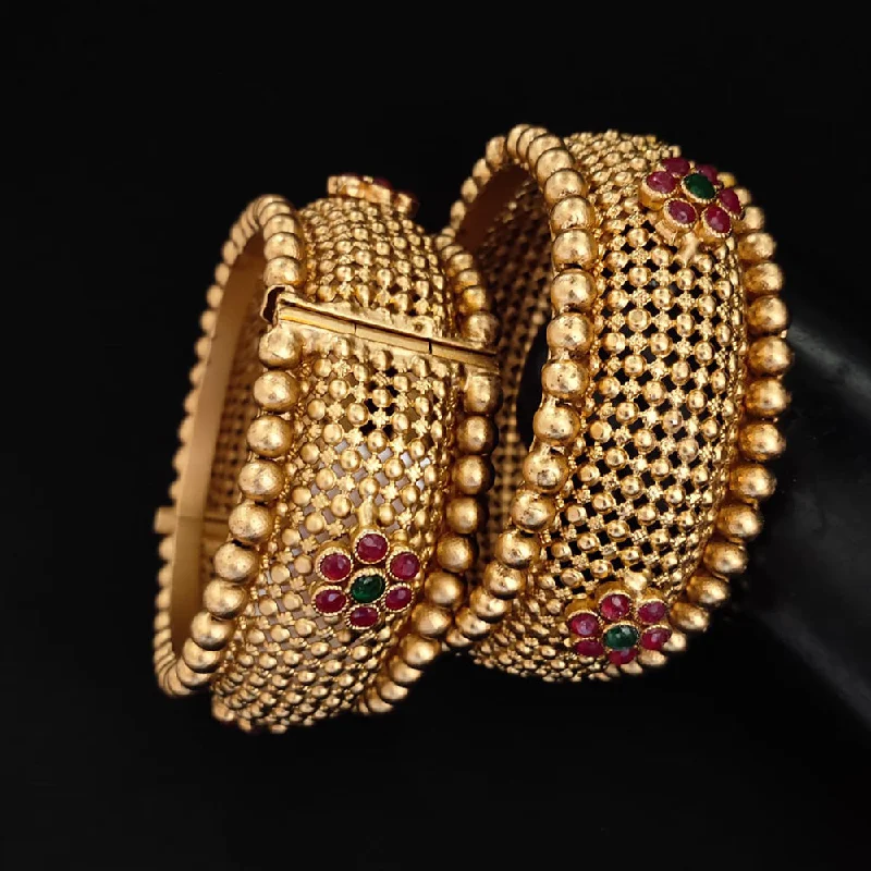 Holiday Jewelry Sale – Perfect Gifts At The Best Prices Lucentarts Jewellery Gold Plated Pota Stone Openable Bangles Set Holiday Jewelry Sale – Perfect Gifts At The Best Prices Lucentarts Jewellery Gold Plated Pota Stone Openable Bangles Set