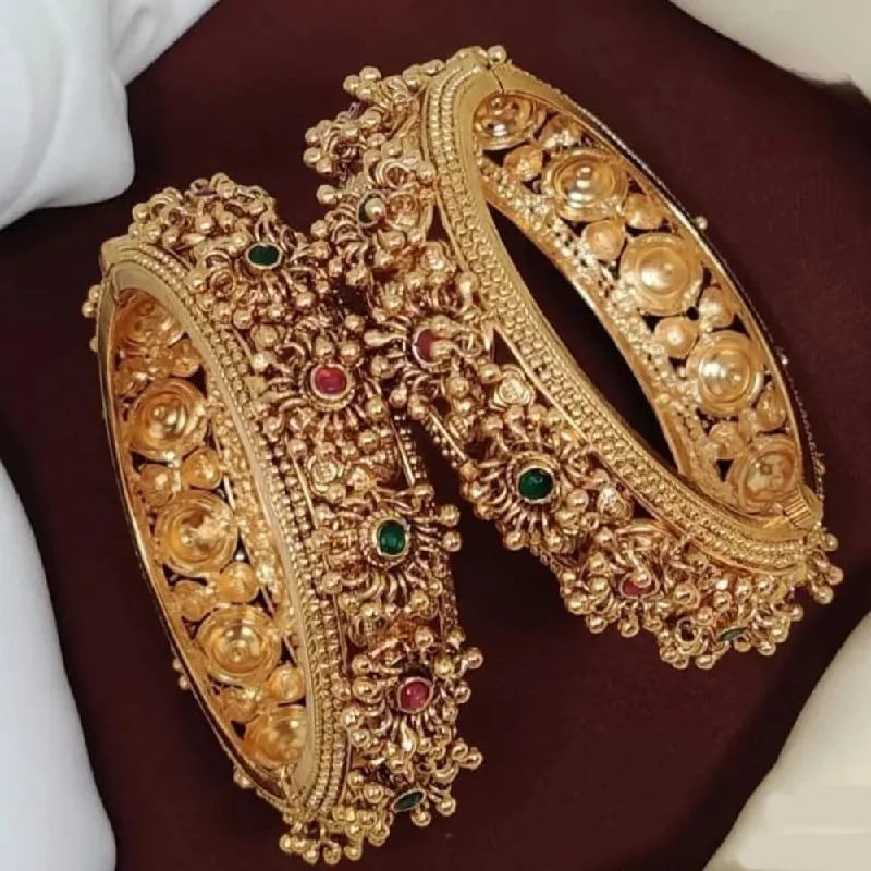 Luxury Jewelry Sale – Elegant Styles At Unbeatable Prices Lucentarts Jewellery Gold Plated Pota Stone Openable Bangles Set Luxury Jewelry Sale – Elegant Styles At Unbeatable Prices Lucentarts Jewellery Gold Plated Pota Stone Openable Bangles Set