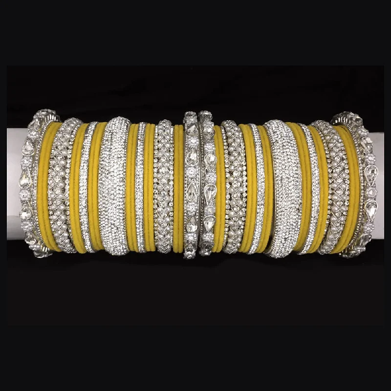 Unmissable Jewelry Sale – Shop Before It's Too Late Lucentarts Jewellery Silver Plated Austrian Stone Velvet Bangles Set Unmissable Jewelry Sale – Shop Before It's Too Late Lucentarts Jewellery Silver Plated Austrian Stone Velvet Bangles Set