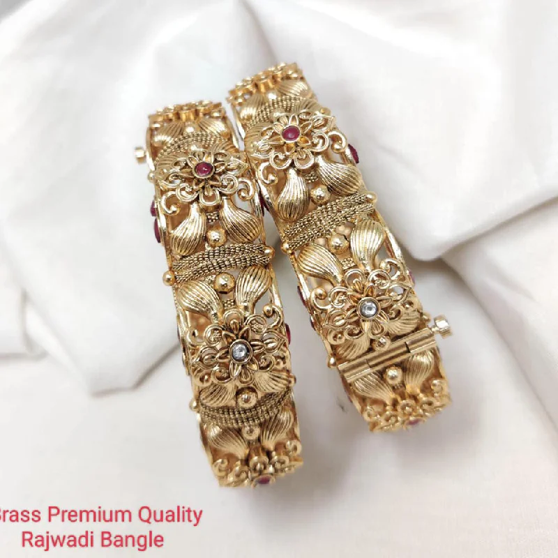 Seasonal Jewelry Deals – Elevate Your Style Manisha Jewellery Gold Plated Brass Openable Bangles Set Seasonal Jewelry Deals – Elevate Your Style Manisha Jewellery Gold Plated Brass Openable Bangles Set