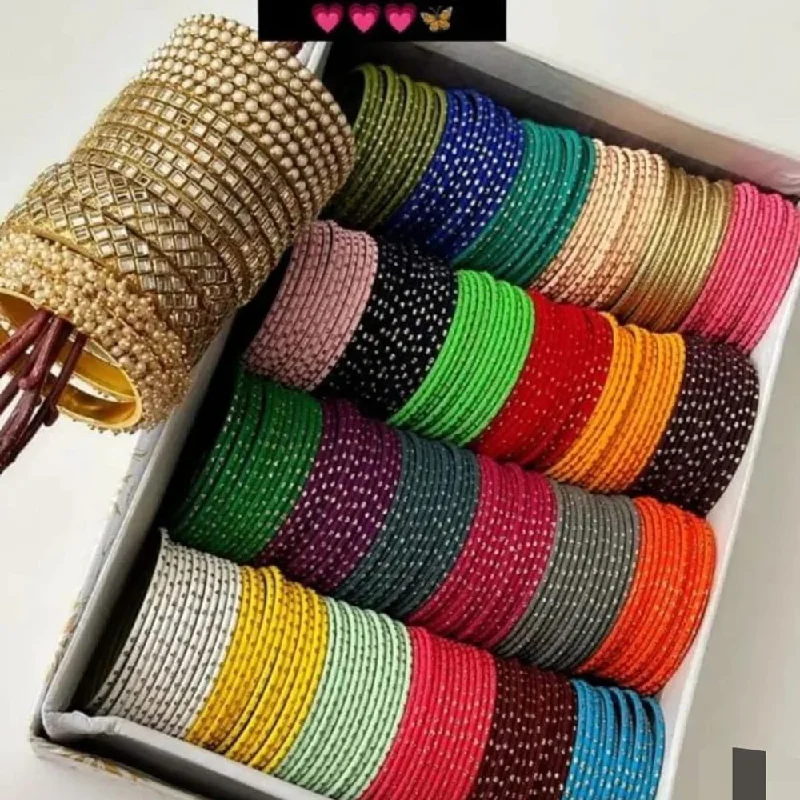 Manisha Jewellery Metal Bangles Set (Assorted Color)