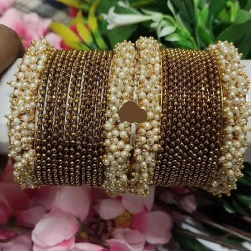 Elegant Jewelry, Affordable Luxury – Shop Now Martina Jewels Pack Of 6 Traditional Gold Plated Polki Pearl Bangles Set Elegant Jewelry, Affordable Luxury – Shop Now Martina Jewels Pack Of 6 Traditional Gold Plated Polki Pearl Bangles Set