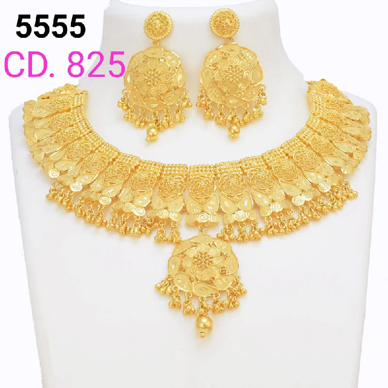 Elegant Designs, Unbeatable Discounts – Shop Jewelry Now MR Jewellery Forming Gold Plated Necklace Set