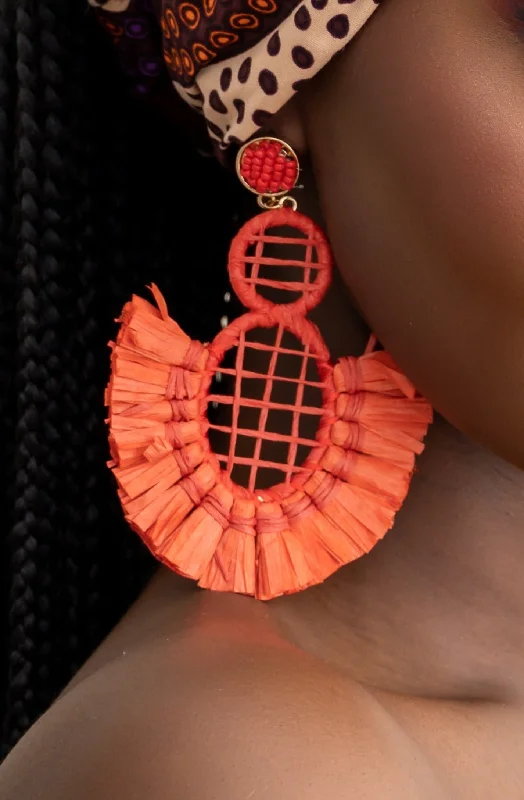 Affordable Luxury Jewelry For Every Occasion NARI EARRINGS in orange-red