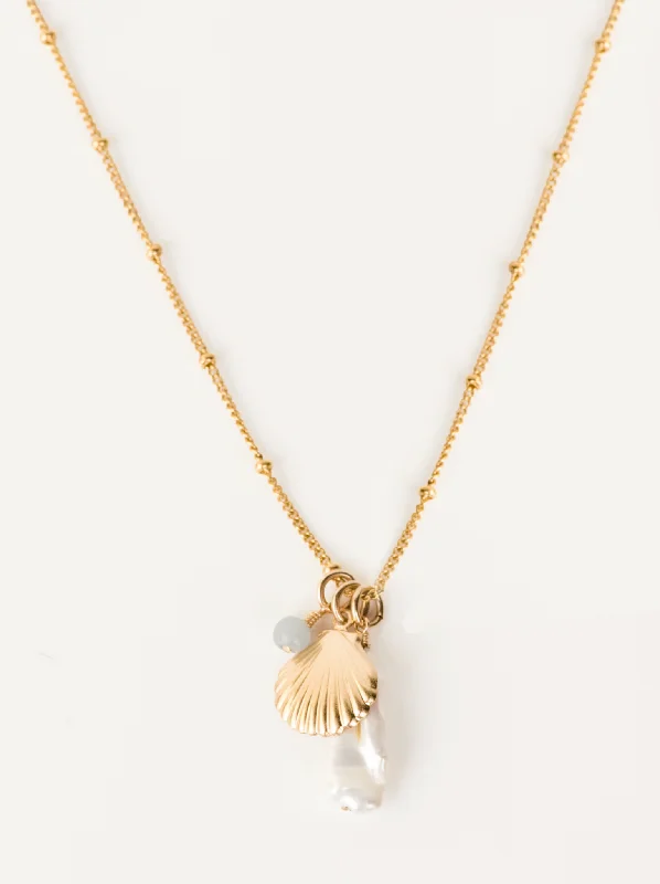 Exclusive Gemstone Jewelry At Special Prices Pearl Seashell Pendant Necklace