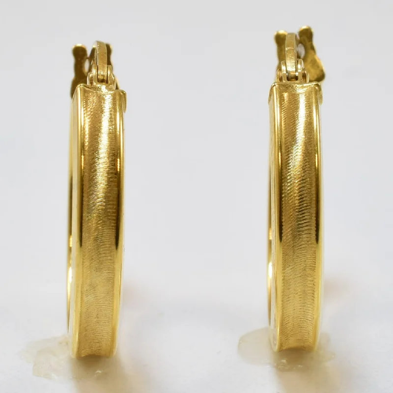 Final Call For Exquisite Jewelry At Reduced Rates Plain Concave Hoop Earrings |
