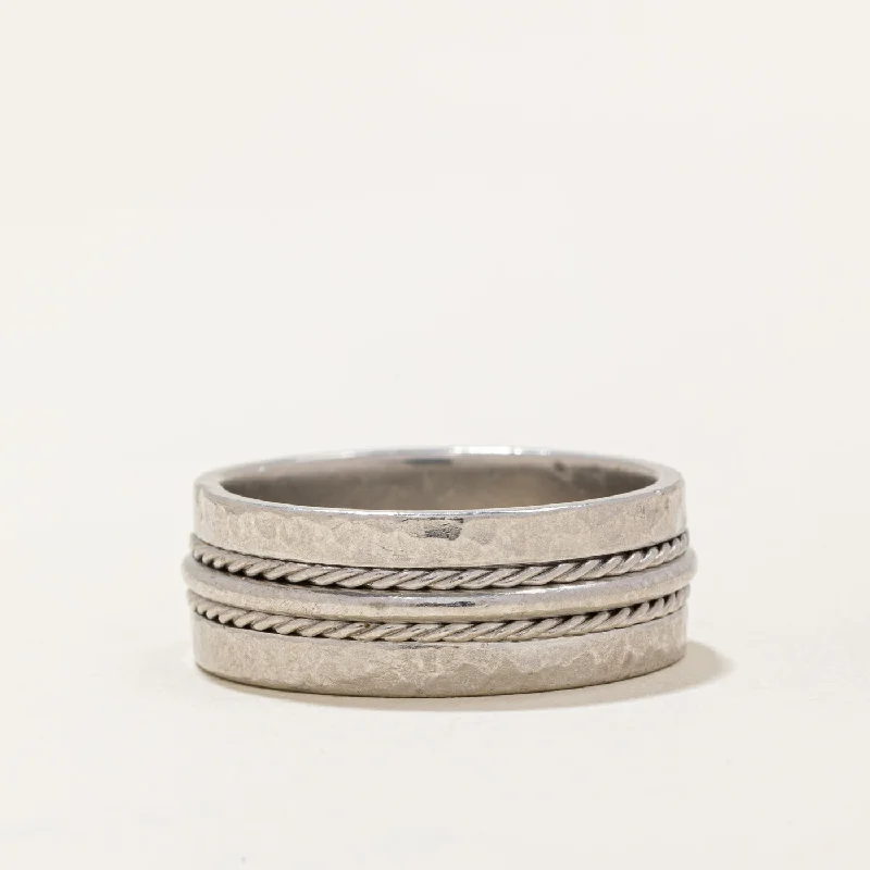 Stunning Jewelry At A Fraction Of The Price Platinum Textured Band | SZ 10.25 |