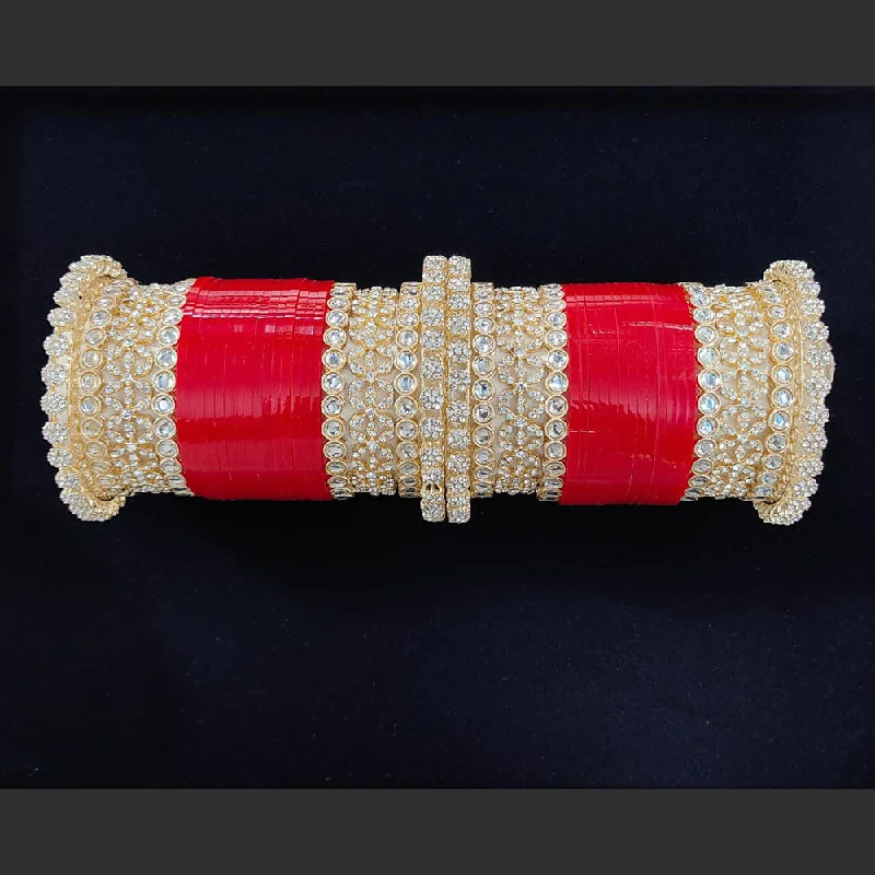 Your Dream Jewelry At Dream Prices – Shop Now Pooja Bangles Gold Plated Austrian Stone And Acrylic Bridal Chura Your Dream Jewelry At Dream Prices – Shop Now Pooja Bangles Gold Plated Austrian Stone And Acrylic Bridal Chura