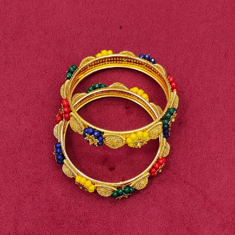 Pooja Bangles Gold Plated Bangle Set