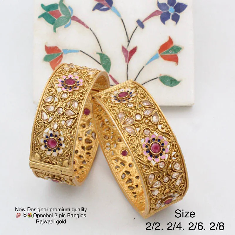 Luxury Meets Affordability – Jewelry Sale Now Live Pooja Bangles Gold Plated Bangles Set Luxury Meets Affordability – Jewelry Sale Now Live Pooja Bangles Gold Plated Bangles Set