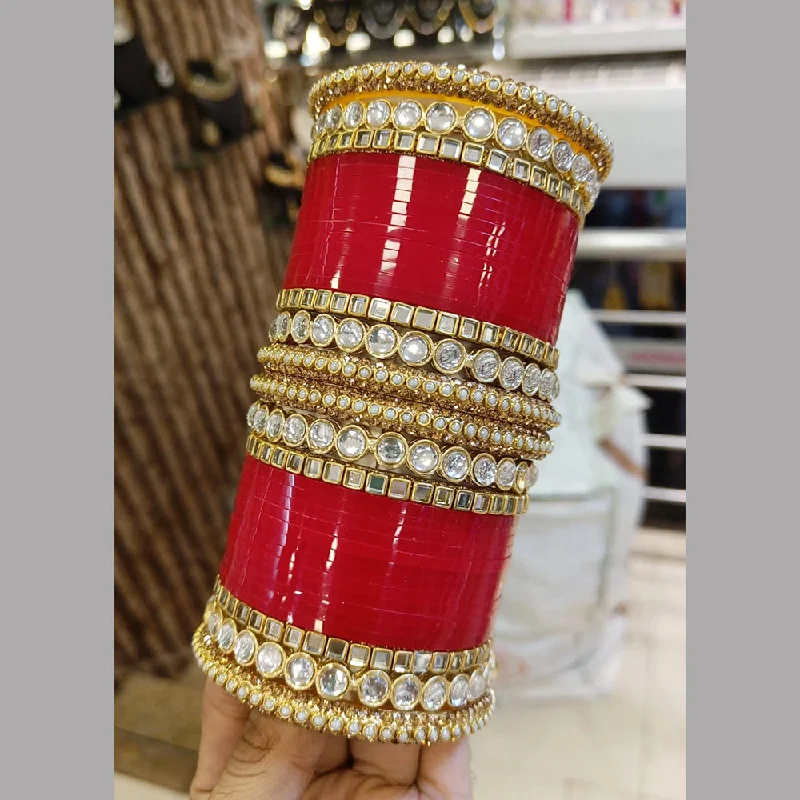 Trending Jewelry Styles Now At Limited-Time Discounts Pooja Bangles Gold Plated Crystal Stone And Acrylic Bridal Chura Trending Jewelry Styles Now At Limited-Time Discounts Pooja Bangles Gold Plated Crystal Stone And Acrylic Bridal Chura