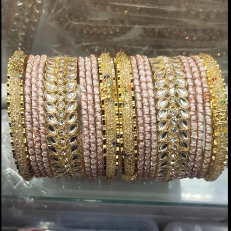 Huge Savings On Timeless Jewelry Collections Pooja Bangles Gold Plated Kundan Stone Bangle Set Huge Savings On Timeless Jewelry Collections Pooja Bangles Gold Plated Kundan Stone Bangle Set