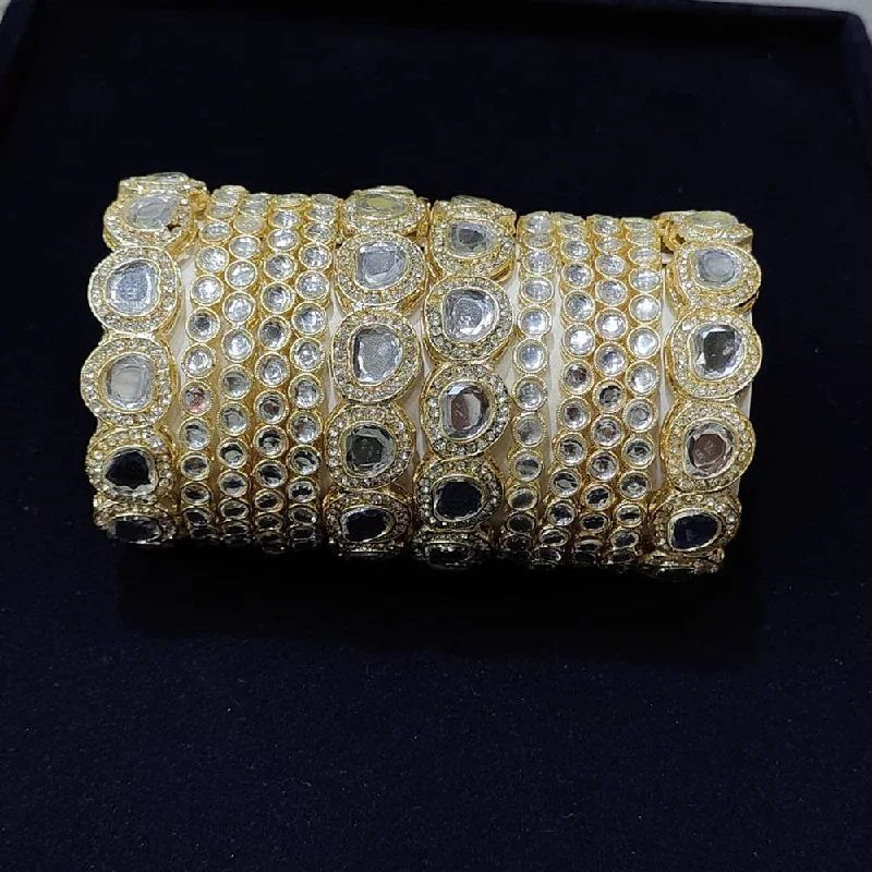 Once-A-Year Jewelry Sale – Grab Your Favorites Now Pooja Bangles Gold Plated Kundan Stone Bangles Set Once-A-Year Jewelry Sale – Grab Your Favorites Now Pooja Bangles Gold Plated Kundan Stone Bangles Set