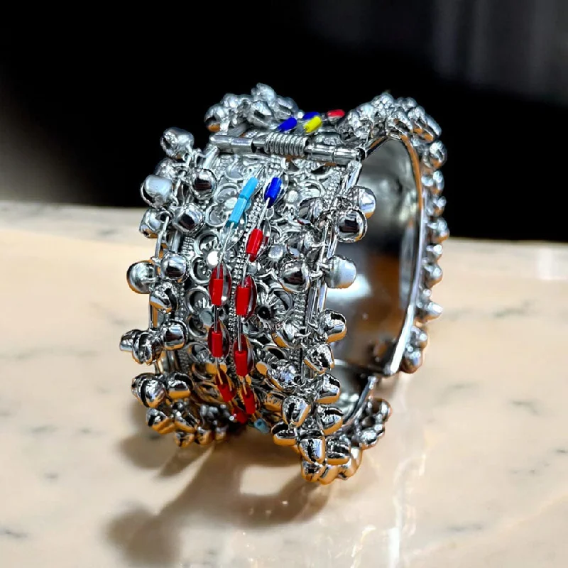Gorgeous Jewelry, Limited-Time Savings Pooja Bangles Oxidised Plated Openable Kada Gorgeous Jewelry, Limited-Time Savings Pooja Bangles Oxidised Plated Openable Kada