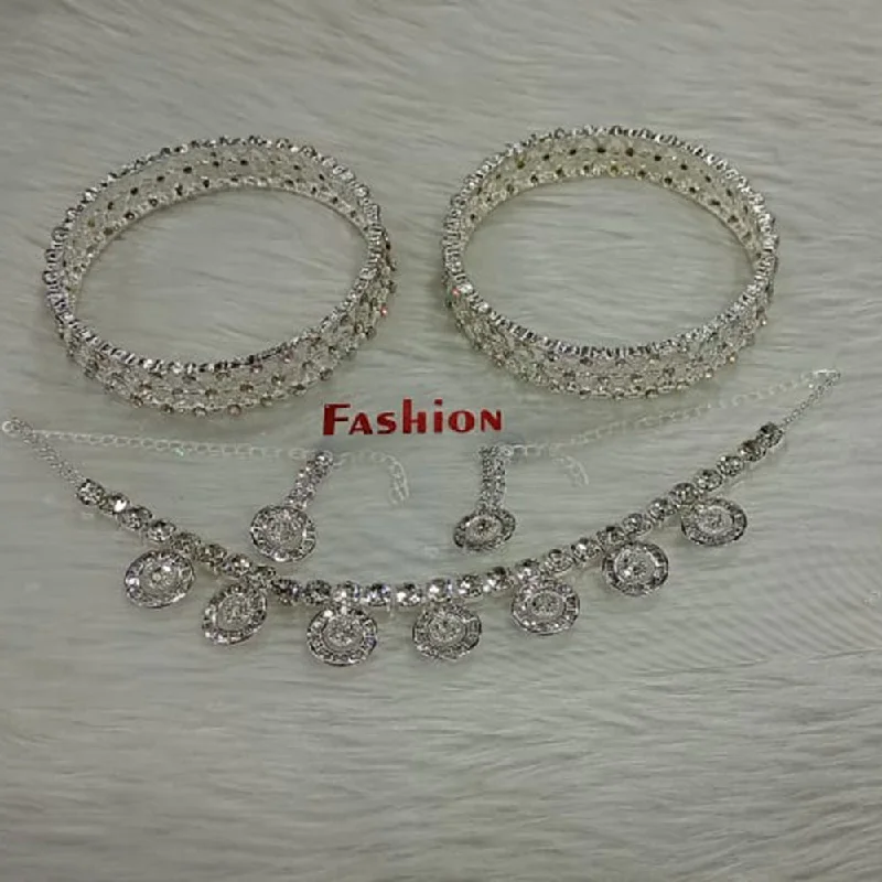 Elegant Jewelry, Affordable Luxury – Shop Now Pooja Bangles Silver Plated Austrian Stone Combo Set Elegant Jewelry, Affordable Luxury – Shop Now Pooja Bangles Silver Plated Austrian Stone Combo Set