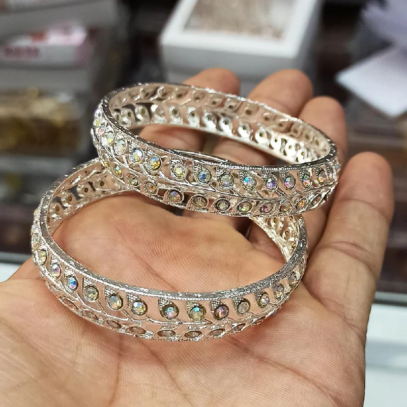 Unmissable Jewelry Sale – Shop Before It's Too Late Pooja Bangles Silver Plated Bangle Set Unmissable Jewelry Sale – Shop Before It's Too Late Pooja Bangles Silver Plated Bangle Set