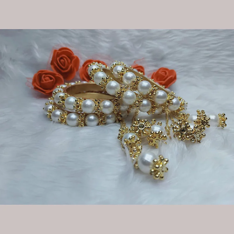 Huge Markdowns On Premium Jewelry Styles Ravechi Art Gold Plated Pearls Bangles Set Huge Markdowns On Premium Jewelry Styles Ravechi Art Gold Plated Pearls Bangles Set