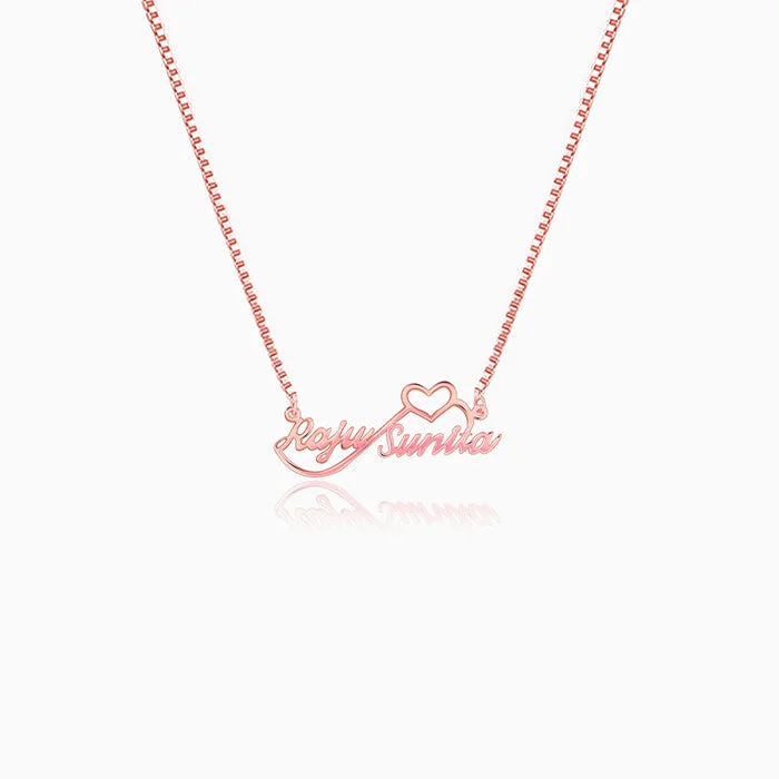 Shop Stylish Jewelry Now And Save Big Rose Gold Personalised Infinite Love Pendant