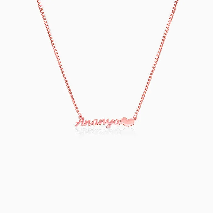 Modern Jewelry At Exclusive Discounts – Shop Today Rose Gold Personalised Love Pendant