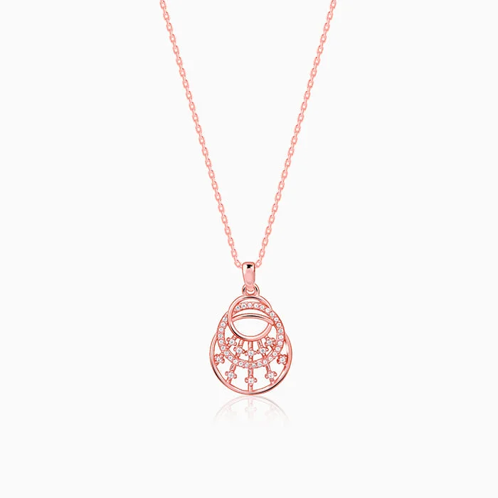 Huge Savings On Timeless Jewelry Collections Rose Gold Unseen Happiness Pendant With Link Chain