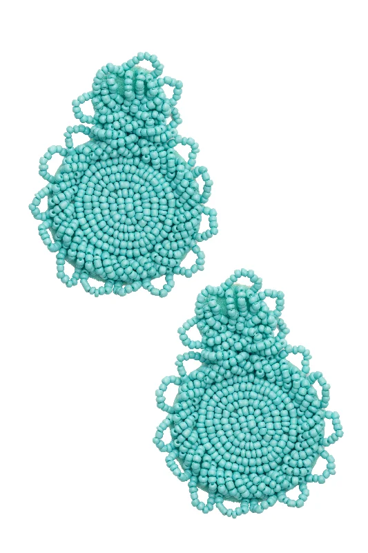 Sparkle On A Budget – Fine Jewelry For Less SASHA EARRINGS in Turquoise