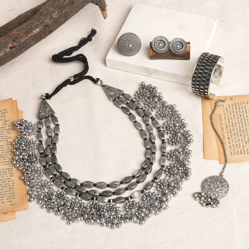 The Perfect Accessory For Less – Jewelry Sale Live Teejh Gokarna Oxidised Silver Jewellery Gift Set