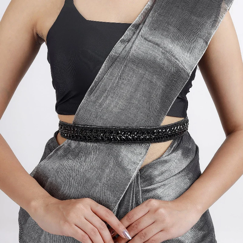 Delicate Crystal Jewelry For Sophisticated Charm Teejh Zuri Stone Black Belt