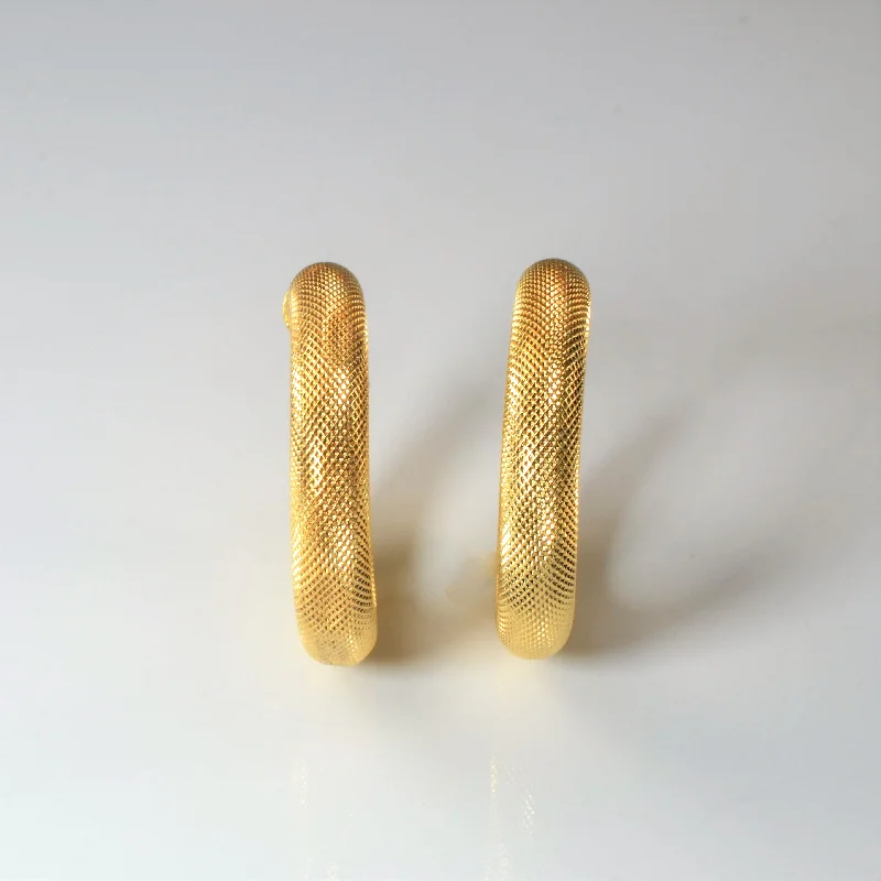 Shop Modern Jewelry Collections With Exclusive Discounts Textured Puffed Hoop Earrings | Shop Modern Jewelry Collections With Exclusive Discounts Textured Puffed Hoop Earrings |