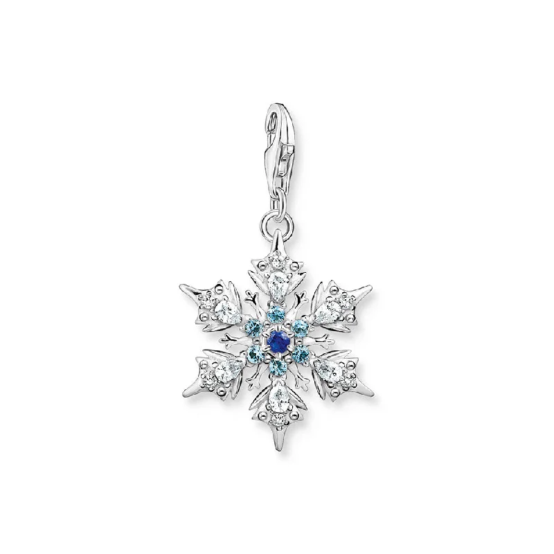 Limited-Time Offer On Premium Jewelry Collections Thomas Sabo Sterling Silver Charm Club Snow Crystal Charm