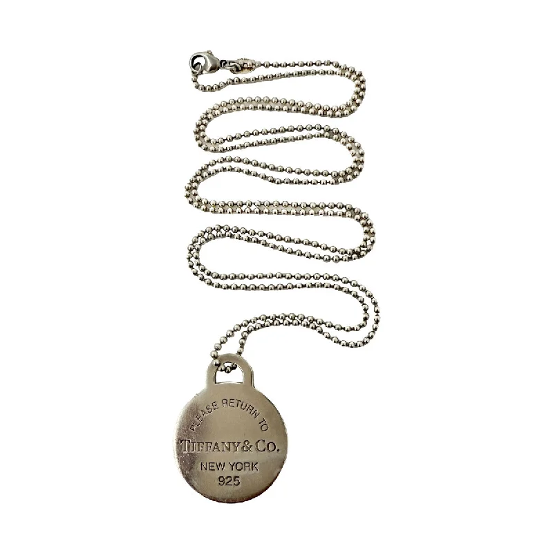 High-End Sparkle, Low-End Prices – Jewelry Sale Live Tiffany & Co. Round "Return to Tiffany" Pendant Beaded Chain Necklace