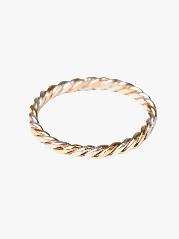 Premium Jewelry Now Available At Special Discounts Two-Tone Twist Ring