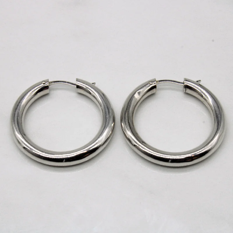 Jewelry Sale Bonanza – Grab Your Sparkle Now White Gold Hoop Earrings |
