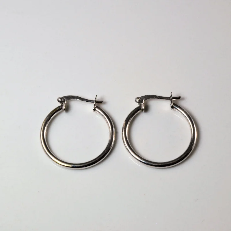 Unmissable Jewelry Clearance – Final Reductions White Gold Hoop Earrings |