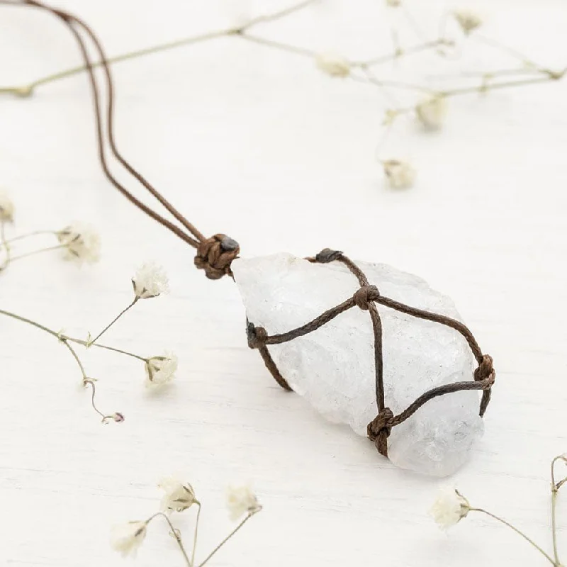 Jewelry Flash Sale – Stylish Designs At Unbeatable Rates Wrapped Raw Clear Quartz Necklace Jewelry Flash Sale – Stylish Designs At Unbeatable Rates Wrapped Raw Clear Quartz Necklace